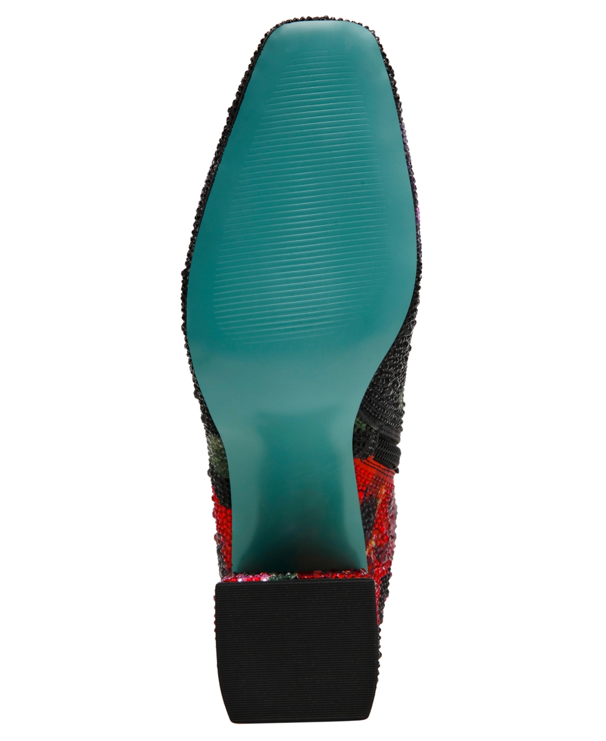 Betsey Johnson Women's Avon Rhinestone Block Heel Boots In Multi