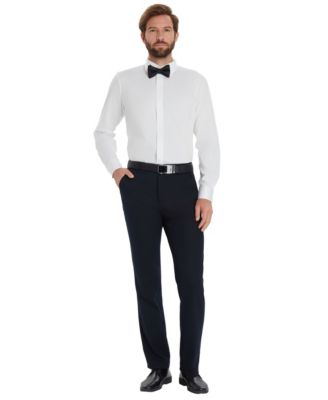 Men's Slim-Fit Formal Solid Dress Shirt