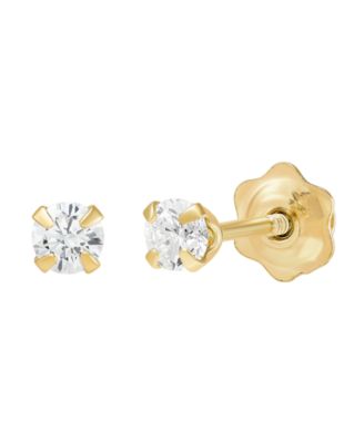 2-Piece Stud and Hoop Earrings Set in 10k Yellow Gold