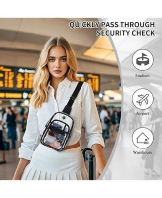 Clear Backpack Purse Crossbody Fanny Pack Clear Bag for Women
