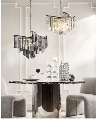 Luxe Spiral Chandelier - Graphite