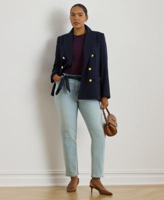 Lauren Ralph Lauren - Puls Size Mid-Rise Straight Ankle Jeans