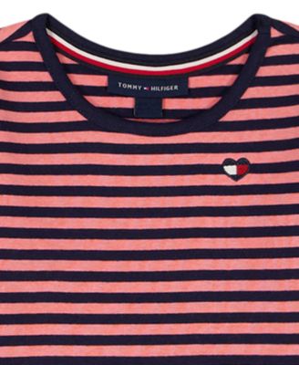 Girls' 4-6X Striped T-Shirt and Skirtall, 2-Piece Set