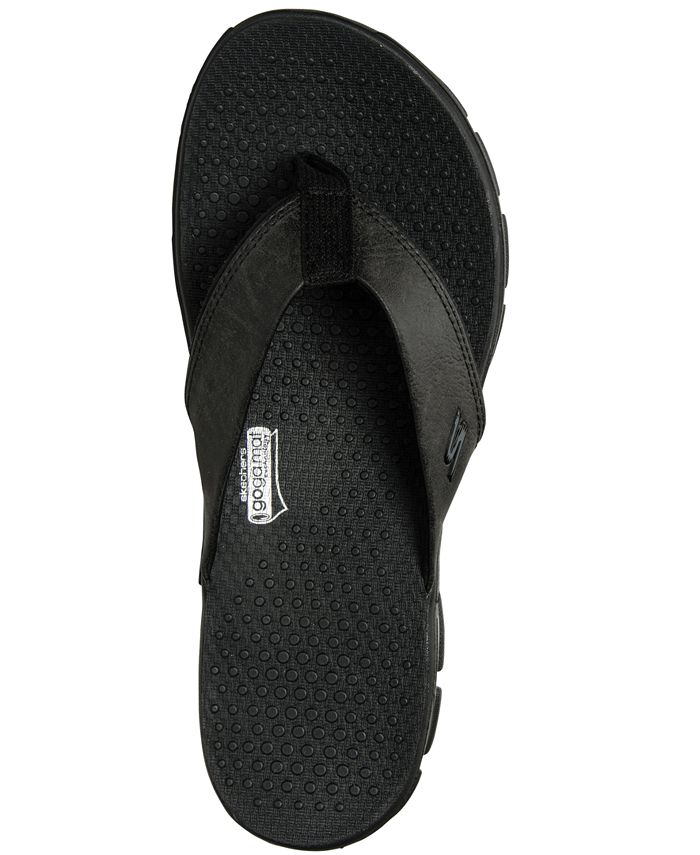 Skechers Men's GOwalk 3 - Stag Thong Athletic Sandals from Finish Line ...