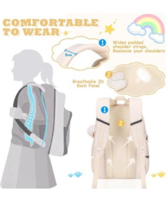 Girls Backpack 3 Pcs Set Multiple Pockets