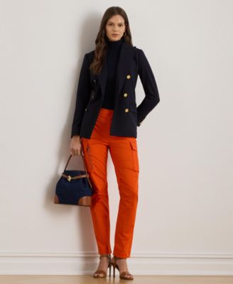 Women's Cotton Sateen Cargo Pants