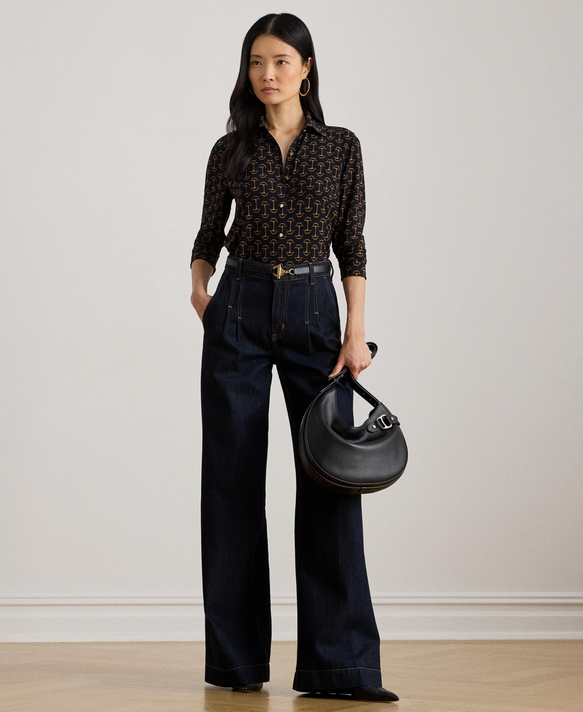 Lauren Ralph Women's Geo Print Shirt