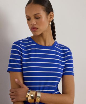 Women's Striped Short-Sleeve Dress