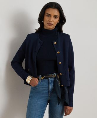 Lauren Ralph Lauren - Women's Cropped Crewneck Sweater Jacket