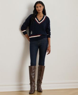 Women's Cable-Knit Cricket Sweater