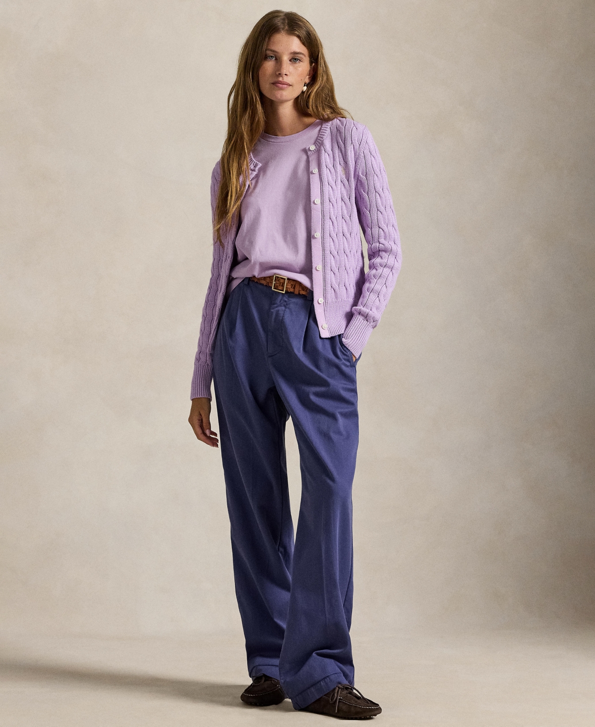 Polo Ralph Lauren Women's Crewneck T-shirt In Purple