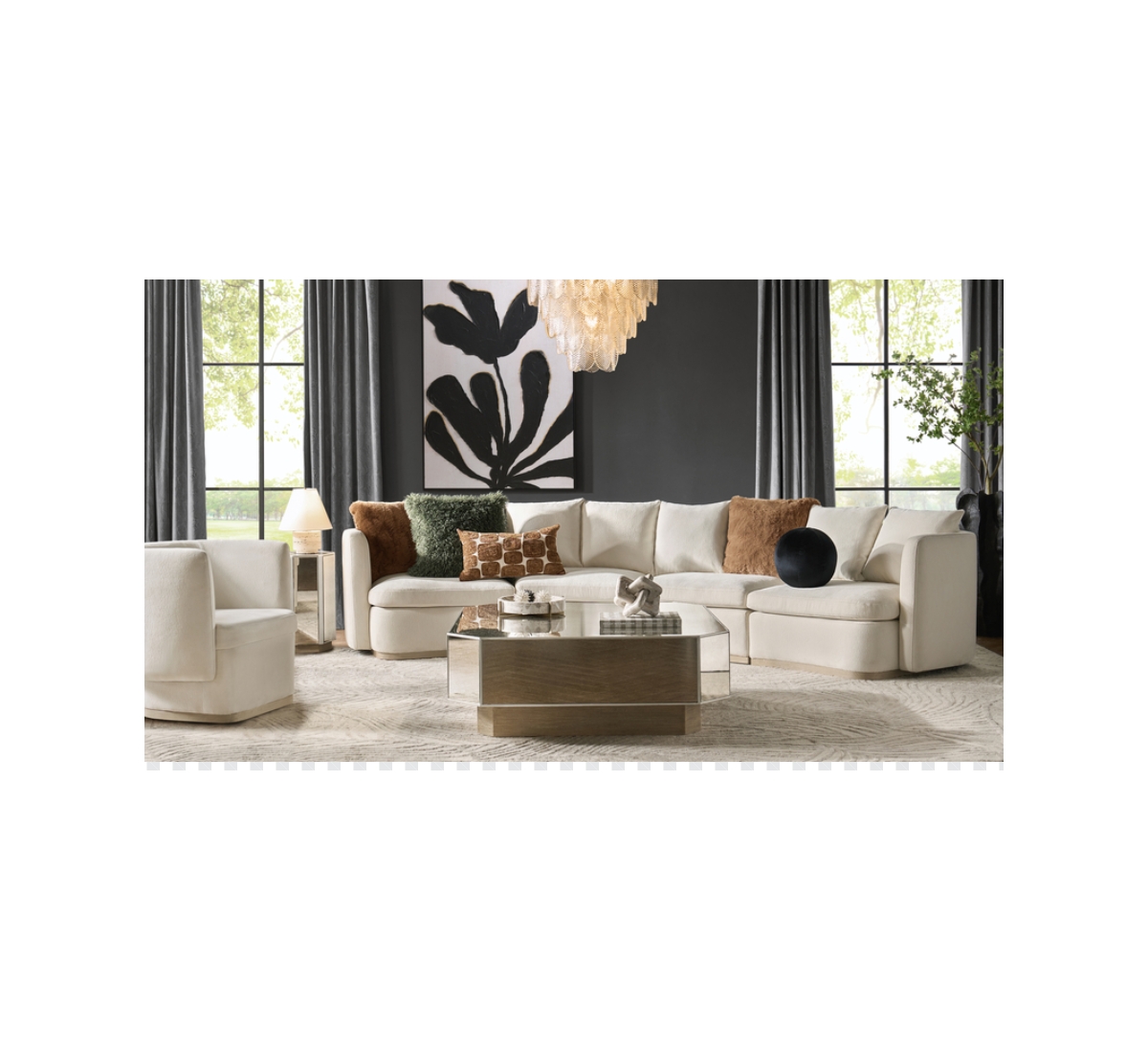 Z Gallerie Glimmer Side Table