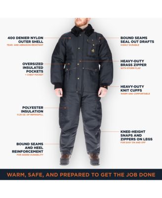 Big & Tall Iron-Tuff Insulated Coveralls - Ultimate Cold Weather Protection for Work & Outdoor Activities