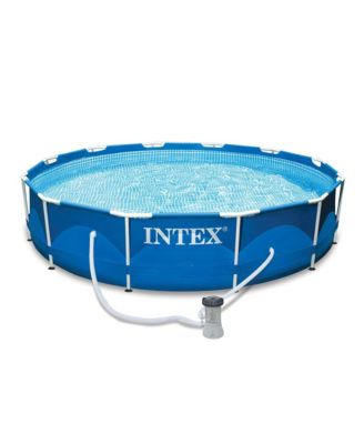 12 x 2.5 Foot Metal Frame Above Ground Pool with Filter and Accessories