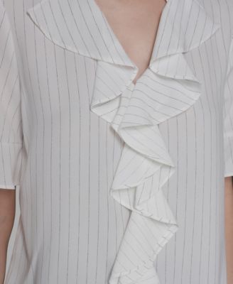 Women's Short-Sleeve Ruffle Top