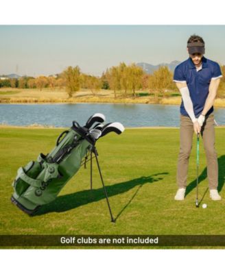 Golf Stand Bag Lightweight Golf Bag with 8 Way Top Dividers and 5 Zippered Pockets