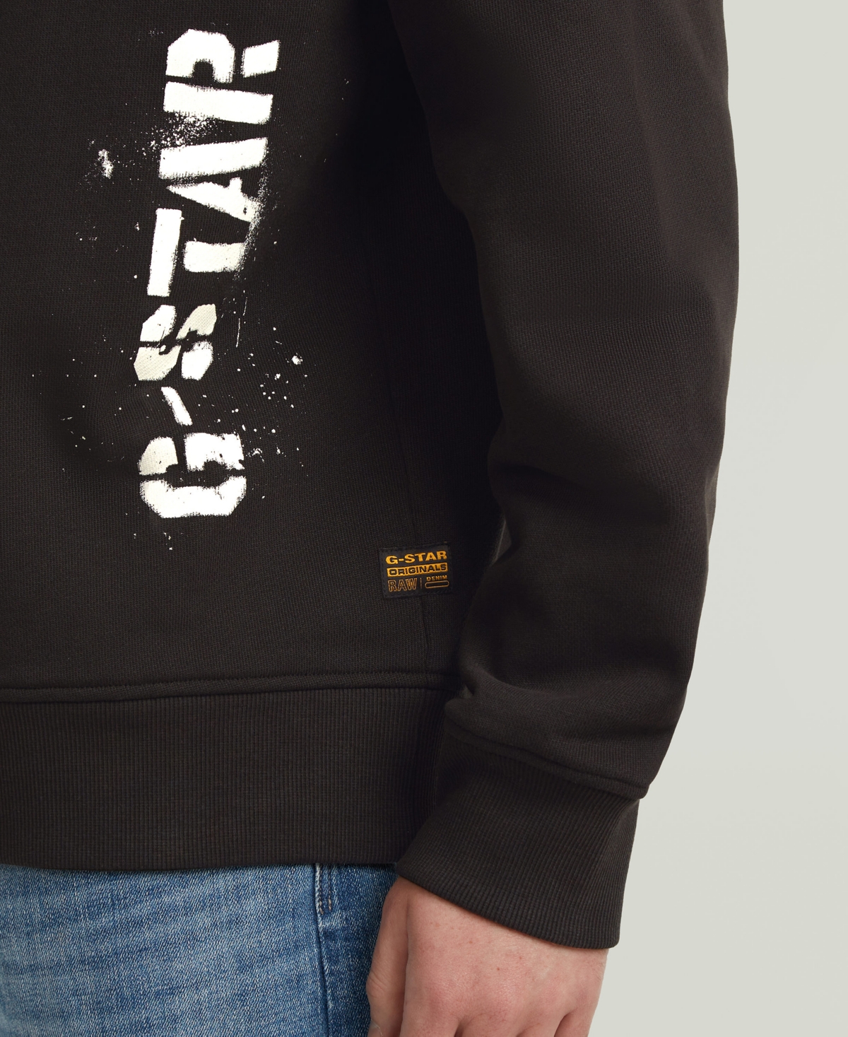 G-Star Raw Men's Sprayed 89 Loose Relaxed-Fit Sweatshirt