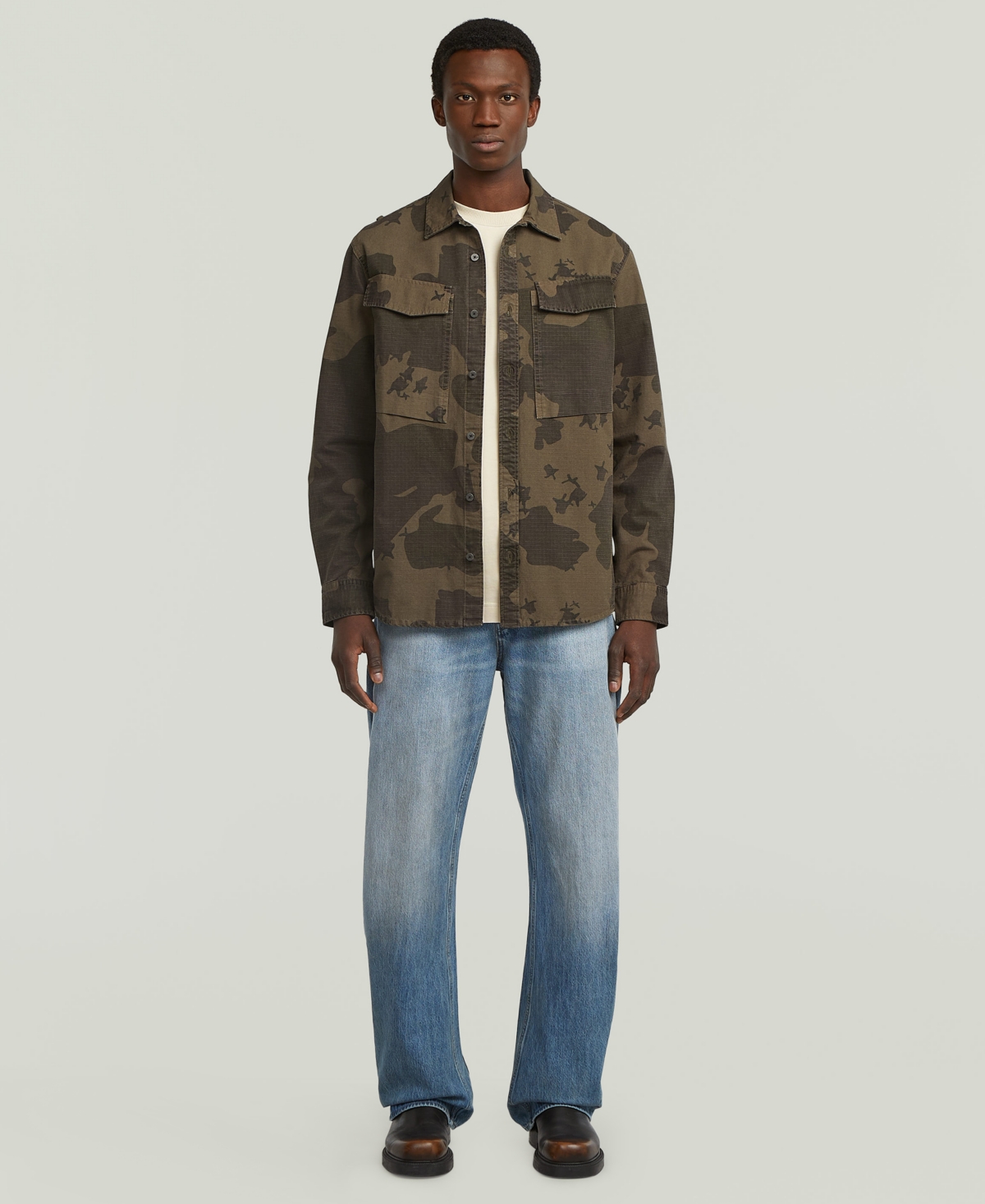 G-Star Raw Men's Classic-Fit Cargo Pocket Shirt