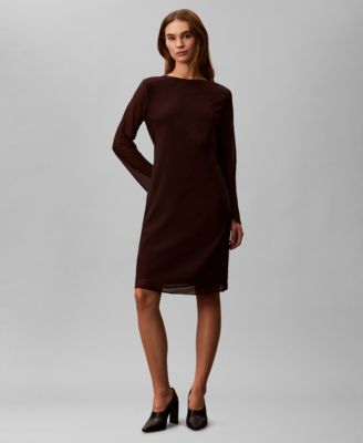 Women's Long-Sleeve Mini Dress
