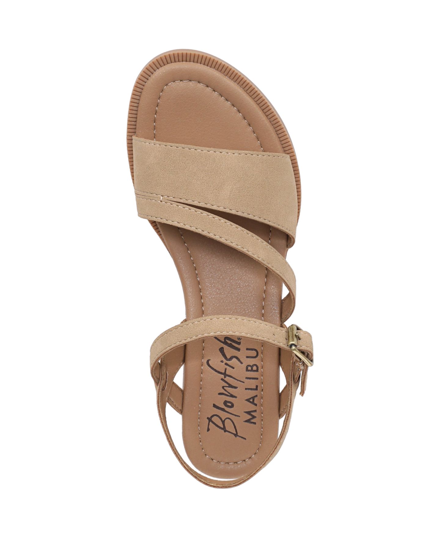 Женские сандалии Blowfish Malibu Arrow Strappy Flat, цвет: Серо-коричневый коричневый искусственный замшевый — фото 5