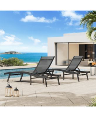 Outdoor Chaise Lounge, All Weather Pool Lounge Chairs Ergonomic Design