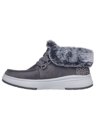 Women's Slip-ins BOBS Skip Cute Wave - Fur Fancies Casual Booties from Finish Line