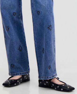Women's Embellished Straight-Leg Jeans, Macy's Exclusive