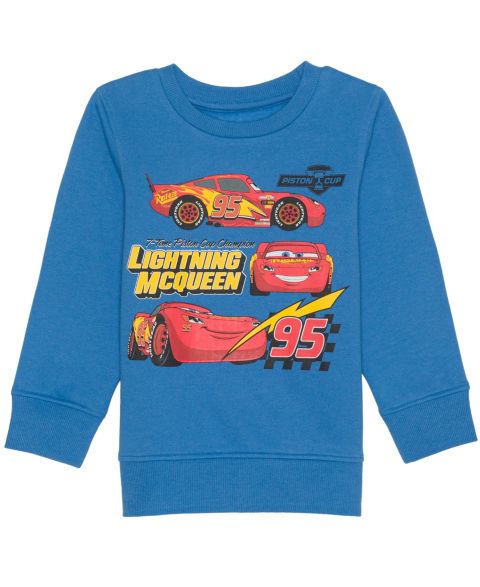 Свитшот Cars Piston Cup Champion Crewneck Sweatshirt для мальчиков-малышей, цвет: Синий
