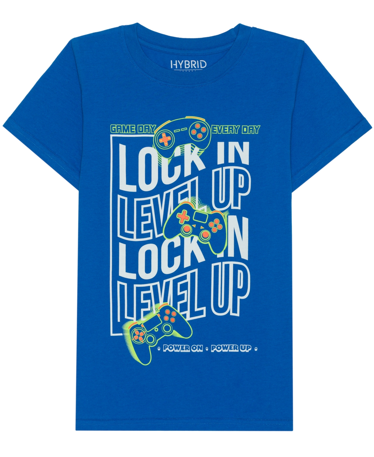 Jem Boys 5-20 Lock In Level Up Short-sleeve T-shirt In Blue