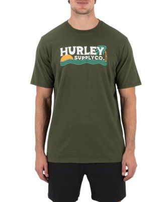 Hurley - Men's Wet Sand Short-Sleeve Crewneck T-Shirt