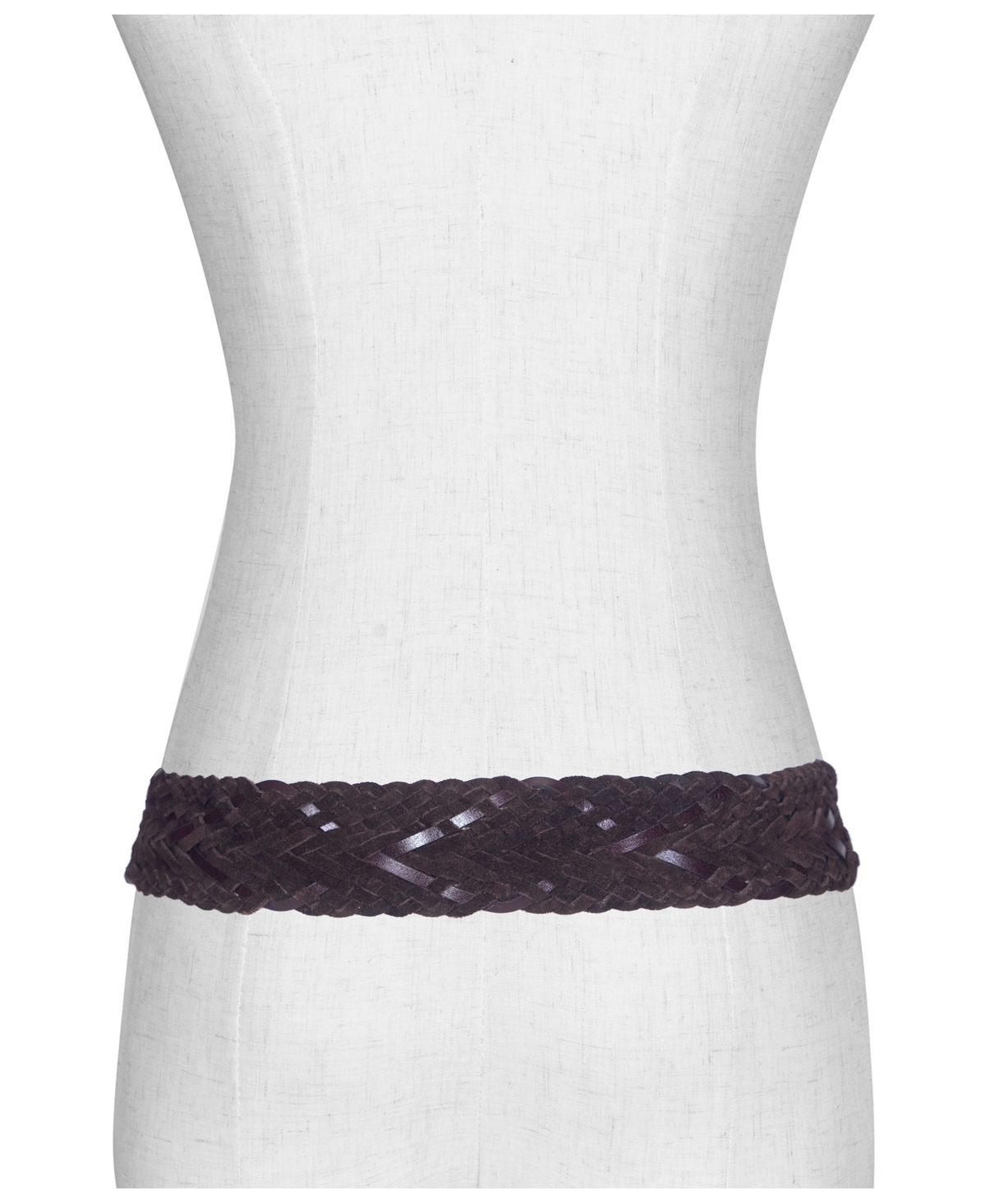 Frye Women's 40mm Woven Fringe Belt In Brown