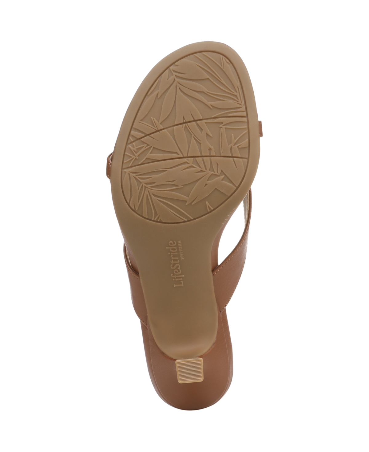 Lifestride Navine Kitten Heel Flip Flop In Brown