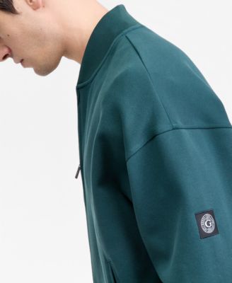 Men's Logo Patch Bomber Sweatshirt