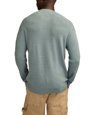 Men's Henley Pull-Over Sweater