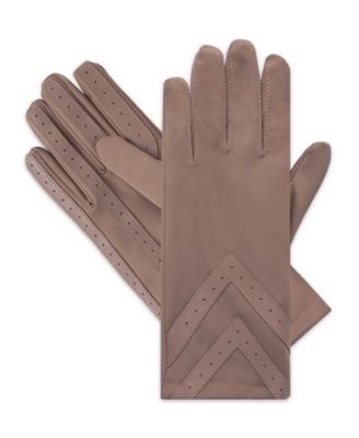 Women's Spandex Touchscreen Gloves with Chevron Detail