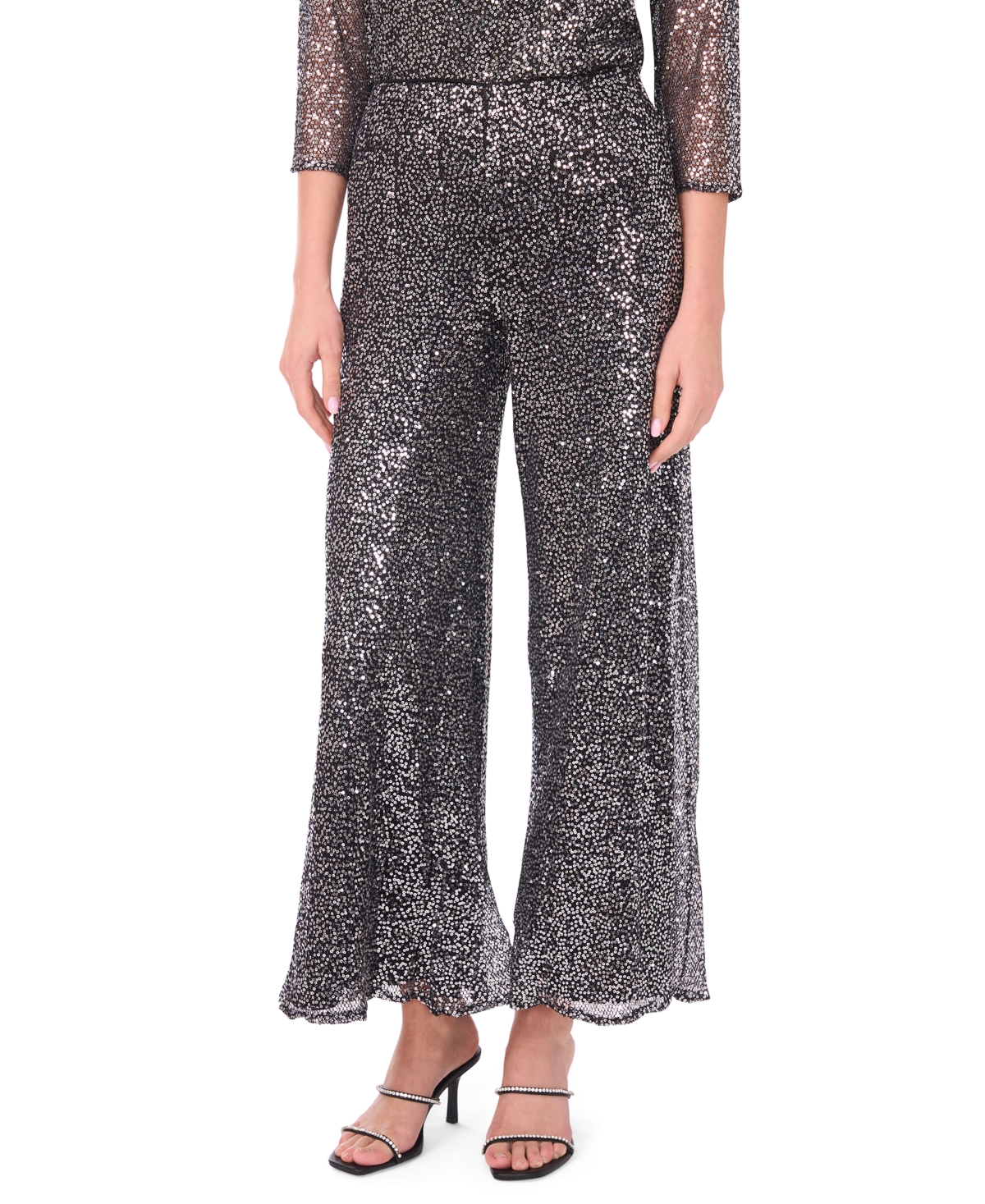Msk Women's Sequin Pull-on Pants In Multi
