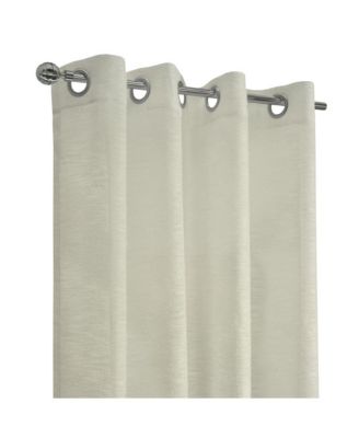 Boucle Sheer Premium Stylish and Functional Grommet Curtain Panel 52" x 63" Off White
