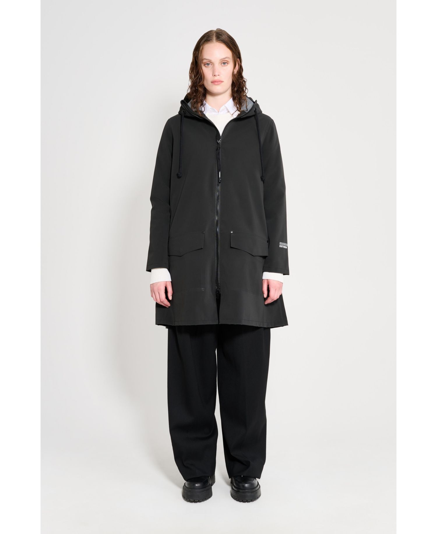 Women's Mosebacke Patch Matte Raincoat