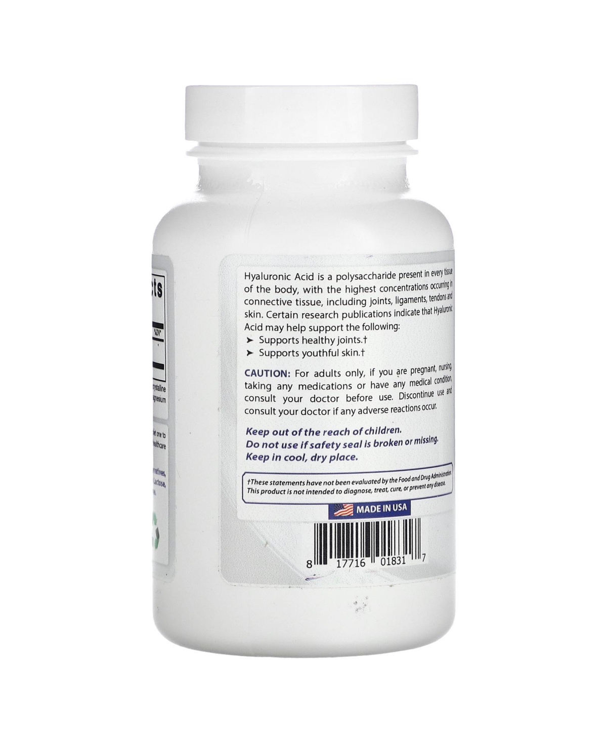 Best Naturals Hyaluronic Acid 200 mg