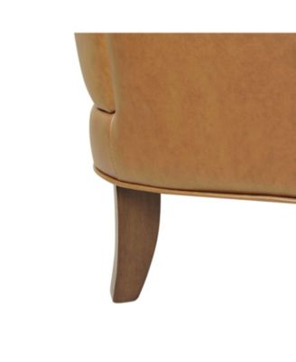 Aviles 29.2" W Leather Wingback Armchair