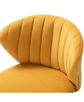 Set of 2  Polyester Velvet Modern Design, Upholstered  Milia Dining Chair