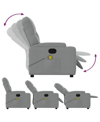 Massage Recliner Chair Light grey