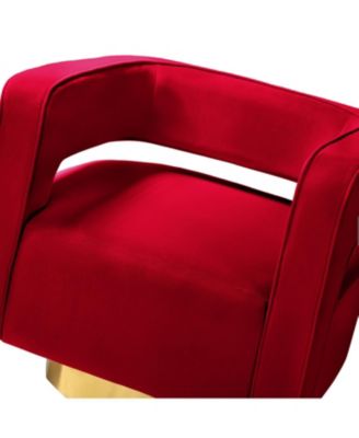 Carisa Contemporary Swivel 29.5" W Barrel Chair with Metal Base