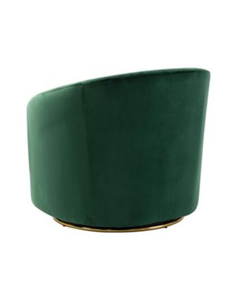 Swivel Accent Chair with Gold Metal Base for Living Room Nursery