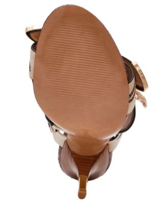 Women's Farra Strappy Western Buckled High-Heel Dress Mules