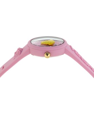 Kids Medusa Pop Pink Silicone Strap Watch 32mm