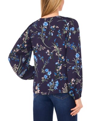 Women's V-Neck Long-Sleeve Top