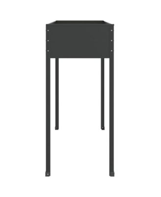 Garden Planter Anthracite Galvanized Steel Large Heavy Duty