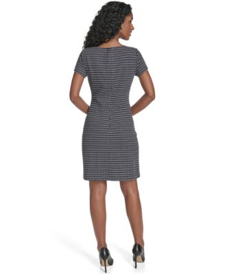Women's Knit Crew Neck Shift Dress
