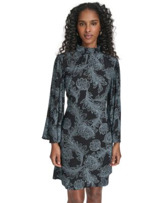 Women's Printed A-Line Shift Dress